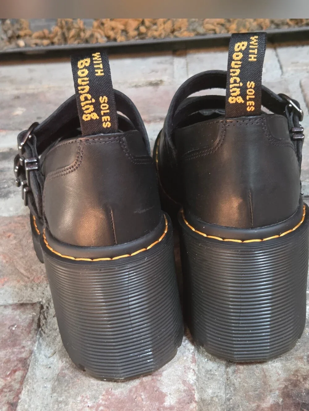 Dr. Martens Eviee Leather Heeled Shoes - Picture 8 of 12